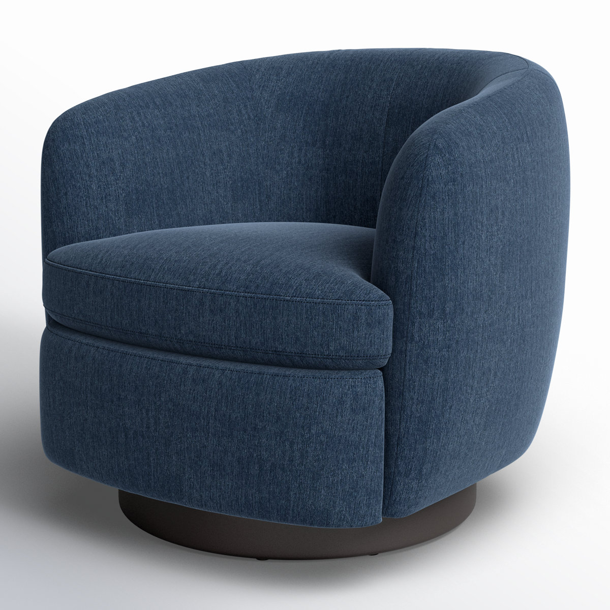 Marcy Upholstered Swivel Barrel Chair